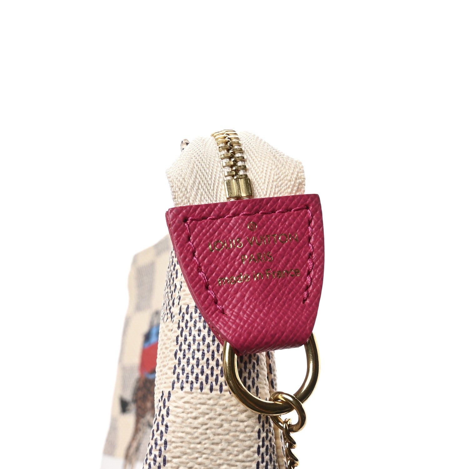 Louis Vuitton Damier Azur 2017 Christmas Animation Mini Pochette Accessories 6 of 7