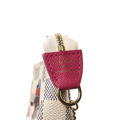 Louis Vuitton Damier Azur 2017 Christmas Animation Mini Pochette Accessories 6 of 7