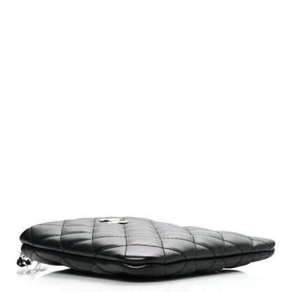 Chanel Lambskin Quilted Uniform Crossbody Bag Black 4 of 10