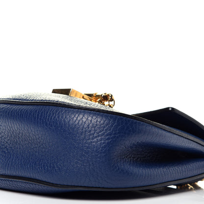 Chloe Grained Lambskin Mini Drew Shoulder Bag Royal Navy 9 of 9
