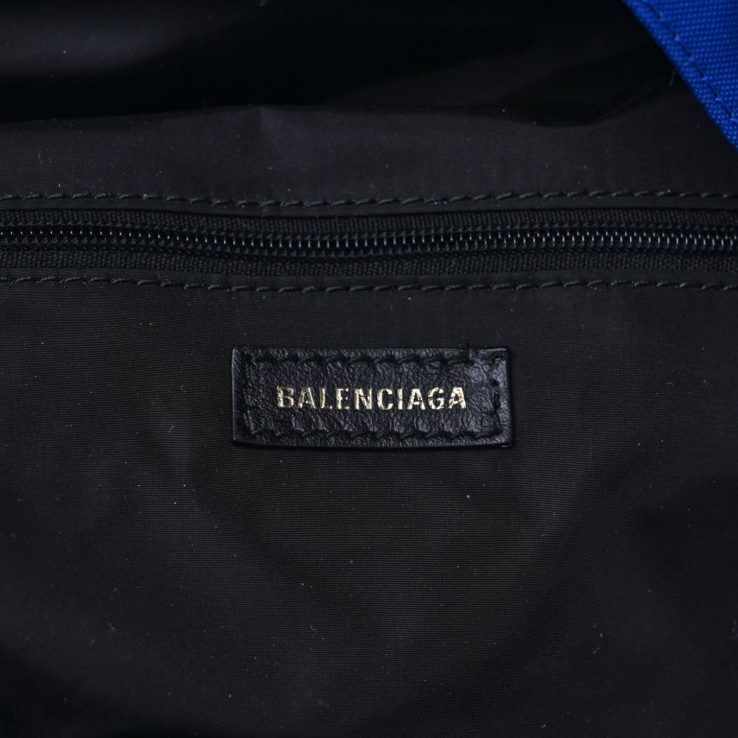 Nylon Wheel Logo Backpack Blue