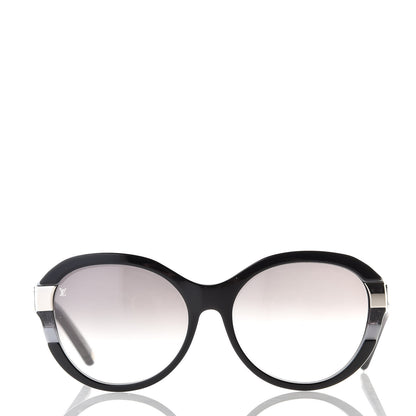 Louis Vuitton Acetate Petit Soupcon Cat Eye Sunglasses Z0489W Black 2 of 7
