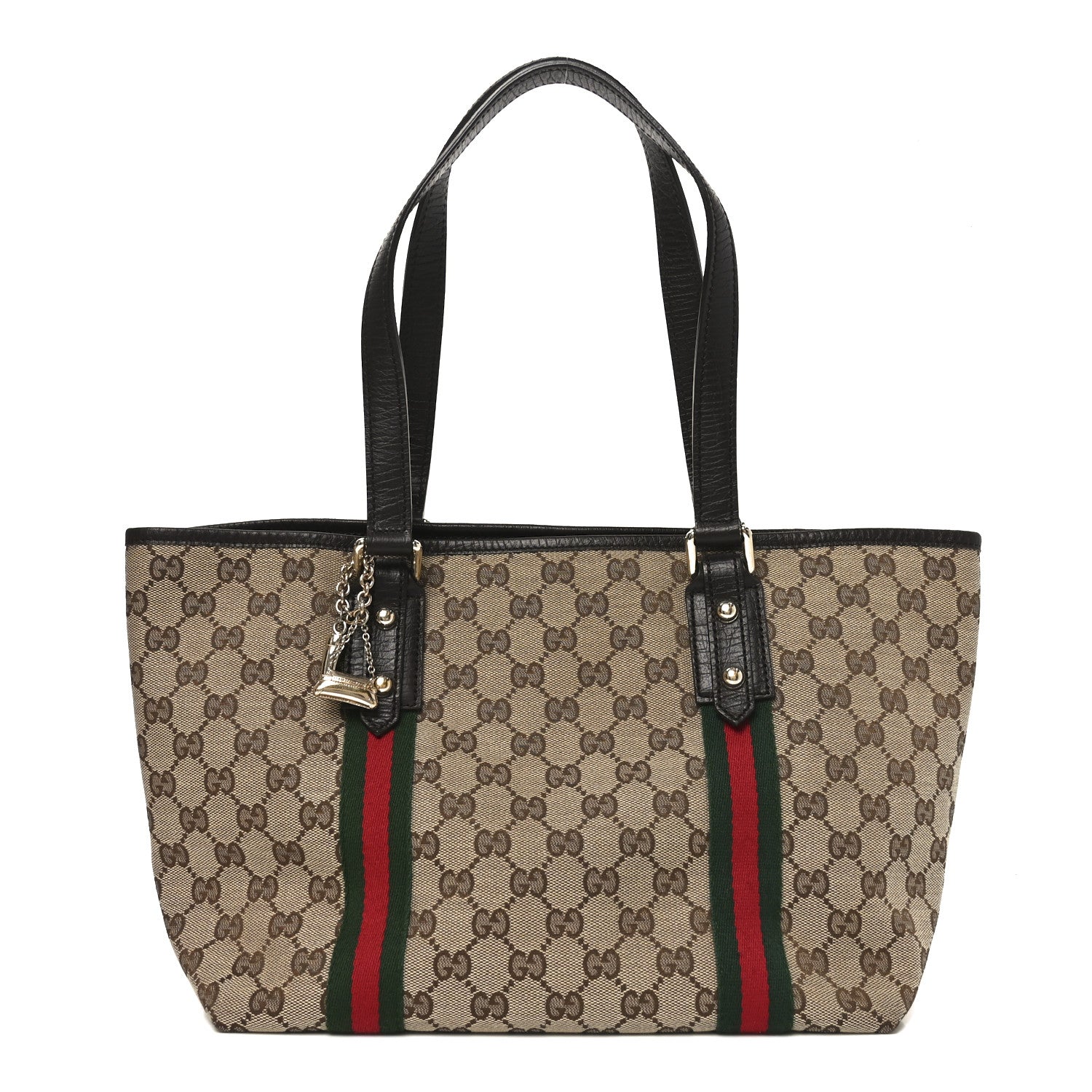 Gucci Monogram Medium Jolicoeur Tote Dark Brown 1 of 10