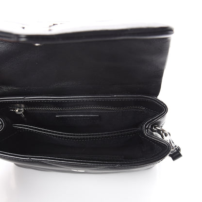 Saint Laurent Calfskin Y Quilted Monogram Toy Loulou Crossbody Bag Black 4 of 7