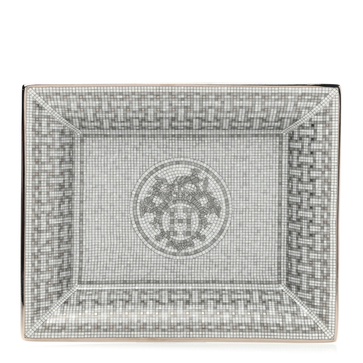 Porcelain Mosaique Au 24 Platine Change Tray
