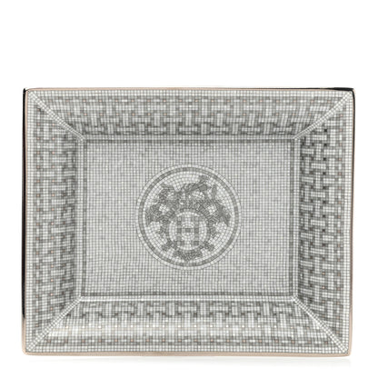 Hermes Porcelain Mosaique Au 24 Platine Change Tray 1 of 5