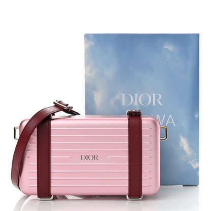 Christian Dior X RIMOWA Aluminum Personal Clutch On Strap Rose 11 of 11