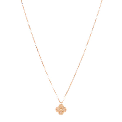 Van Cleef & Arpels 18K Rose Gold Sweet Alhambra Pendant Necklace 1 of 4