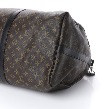 Louis Vuitton Monogram Macassar Keepall Bandouliere 55 7 of 7