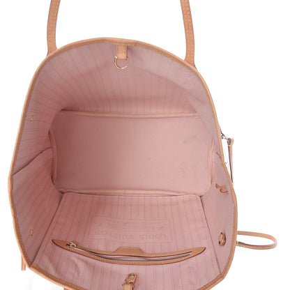 Louis Vuitton Damier Azur Neo Neverfull MM Rose Ballerine 5 of 10