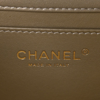 Chanel Lambskin Quilted Fantasy Pearl Flap Light Gold 6 of 10
