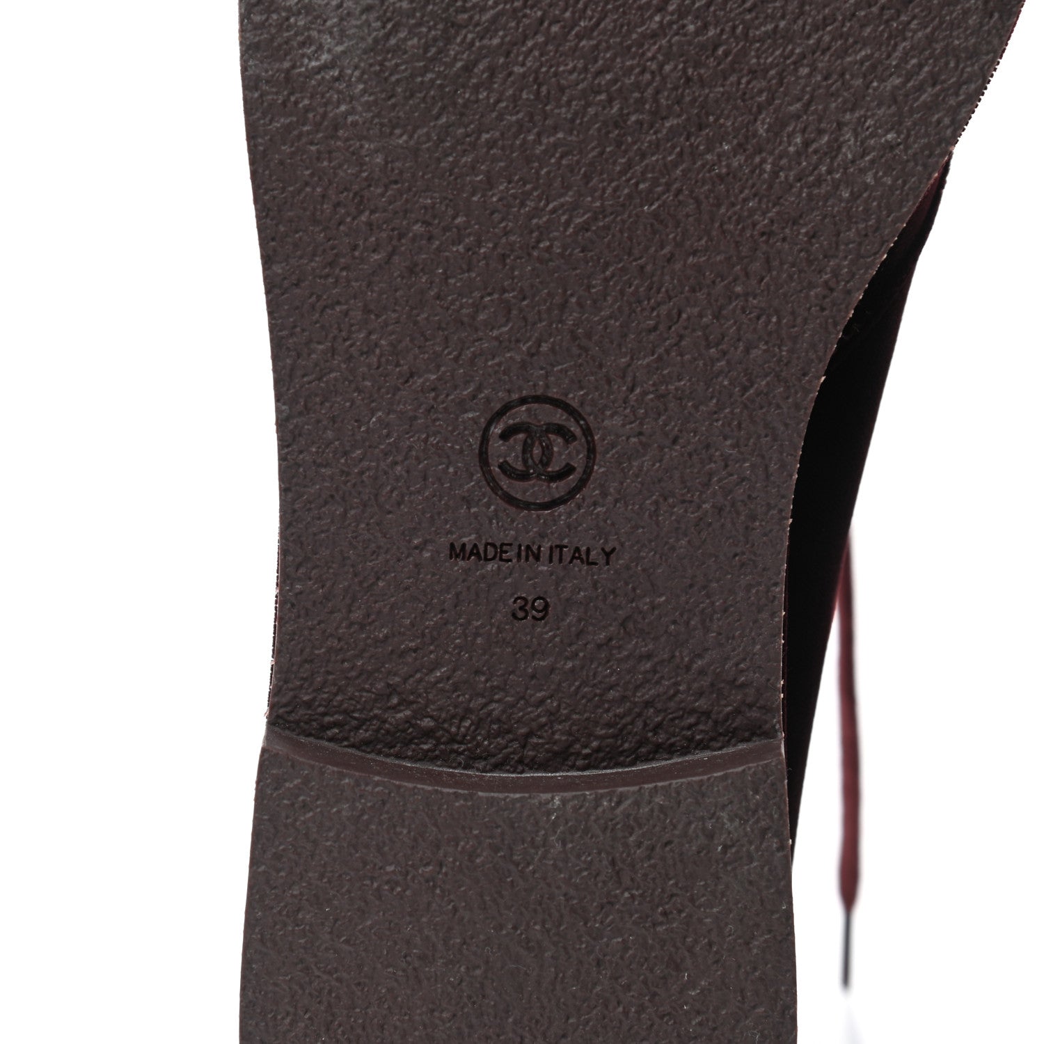 Chanel Velvet CC Lace Up Boots 39 Burgundy 6 of 8