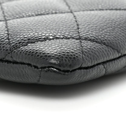 Chanel Caviar Quilted Zip Card Holder Wallet Black 8 of 8