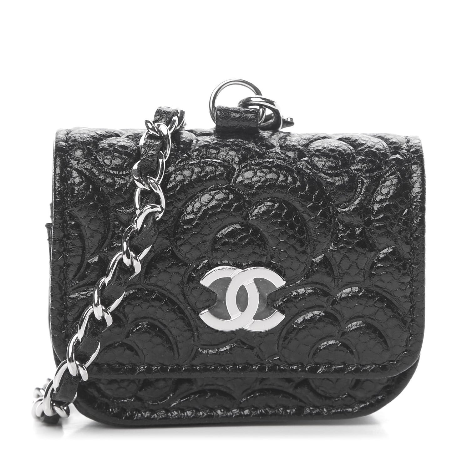 Caviar Camellia Embossed Airpods Pro Case Black