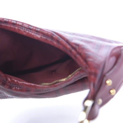 Fendi Vitello FF Embossed Small Chef Hobo Rosso 5 of 15