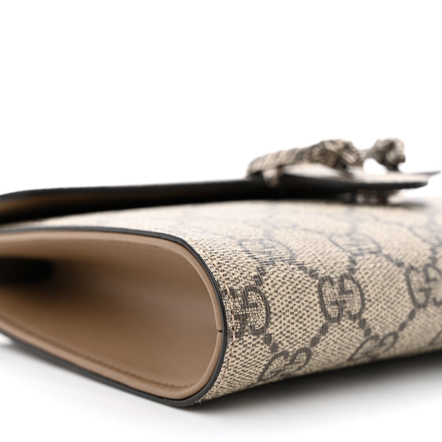 Gucci GG Supreme Monogram Dionysus Clutch Taupe 8 of 10