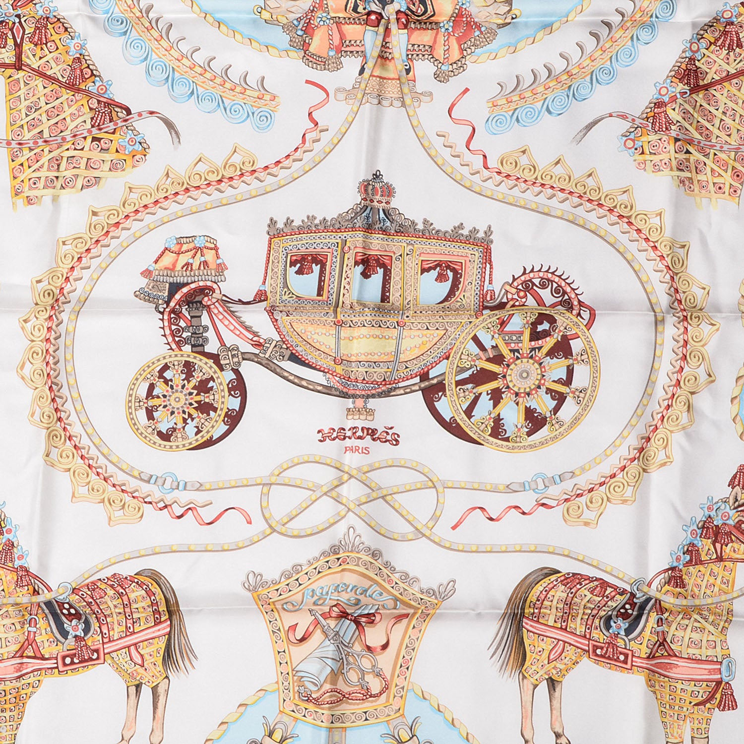 Hermes Silk Paperoles Scarf 90 1 of 6