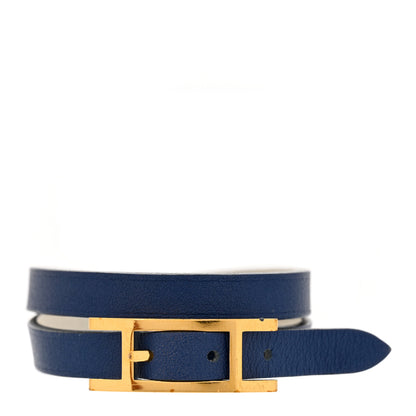 Hermes Swift Behapi Double Tour Bracelet Belu Encre White 1 of 4
