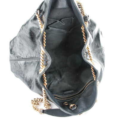 Gucci Patent Medium Soho Chain Shoulder Bag Black 5 of 7