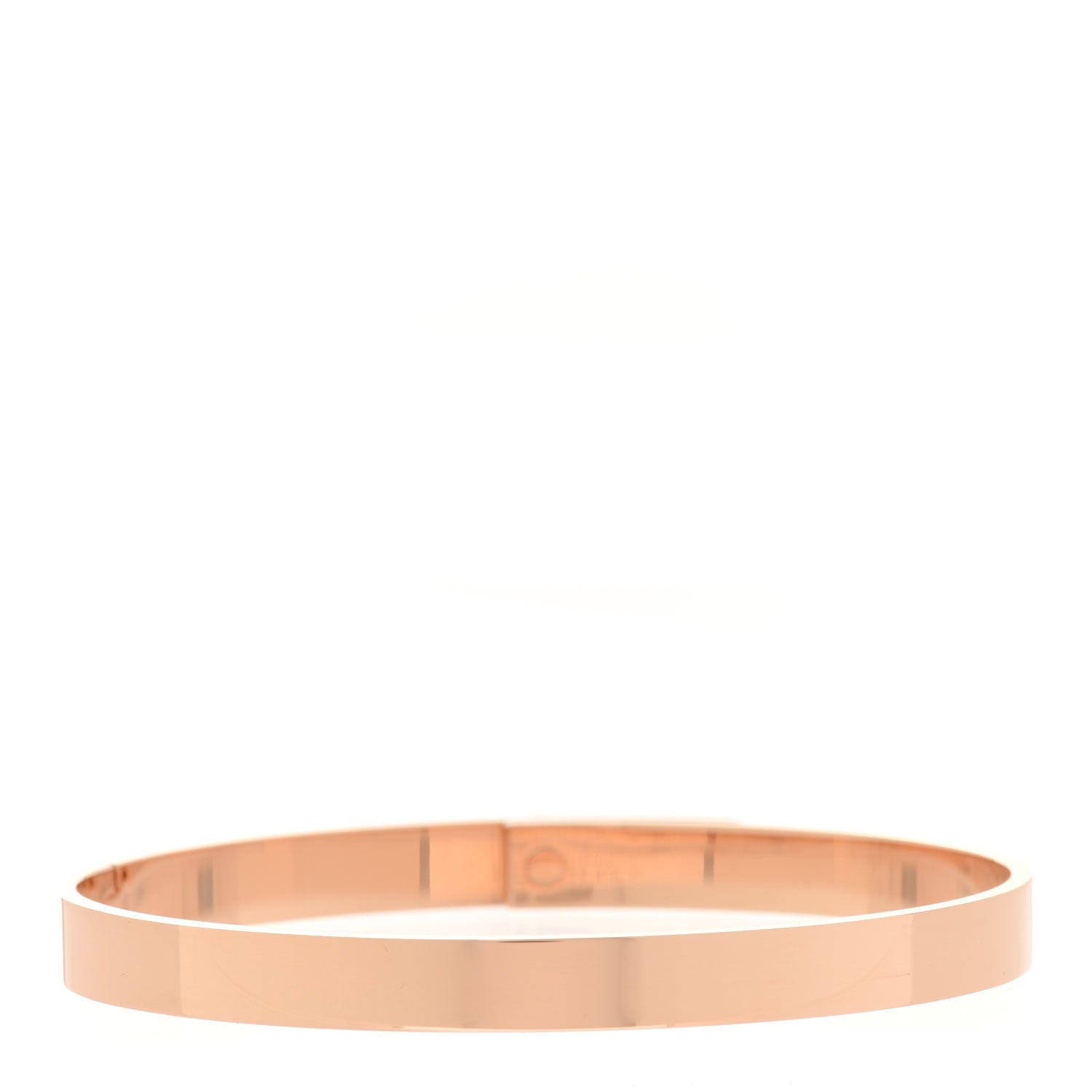 Hermes 18K Rose Gold Diamond PM Kelly Bracelet SH 3 of 6