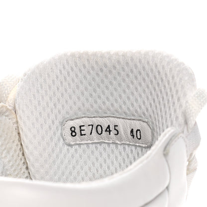 Fendi Nappa Macro FF Embossed Womens High Top Sneakers 40 White Ice 10 of 15