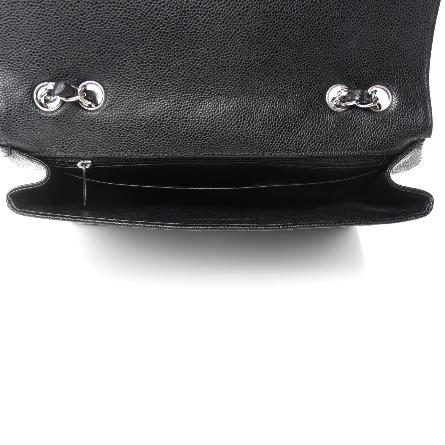 Chanel Caviar Quilted Jumbo Single Flap Black 6 of 17