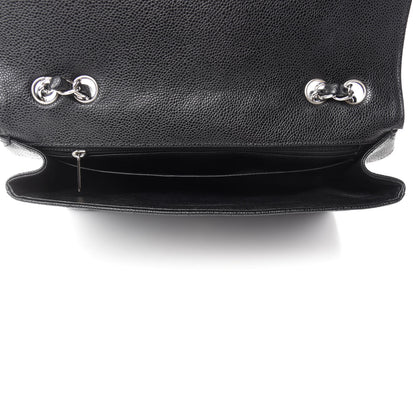 Chanel Caviar Quilted Jumbo Single Flap Black 6 of 17