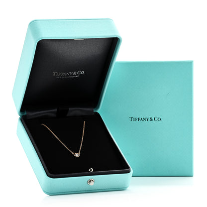 Tiffany 18K Rose Gold Diamond .17ct Elsa Peretti Diamonds by the Yard Pendant Necklace 6 of 6