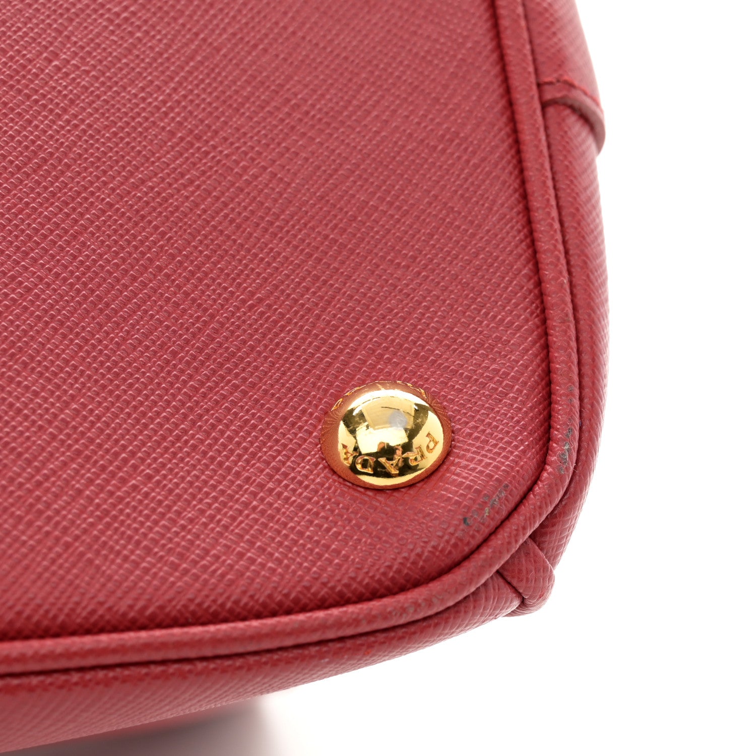 Prada Saffiano Small Galleria Double Zip Rosso 13 of 17