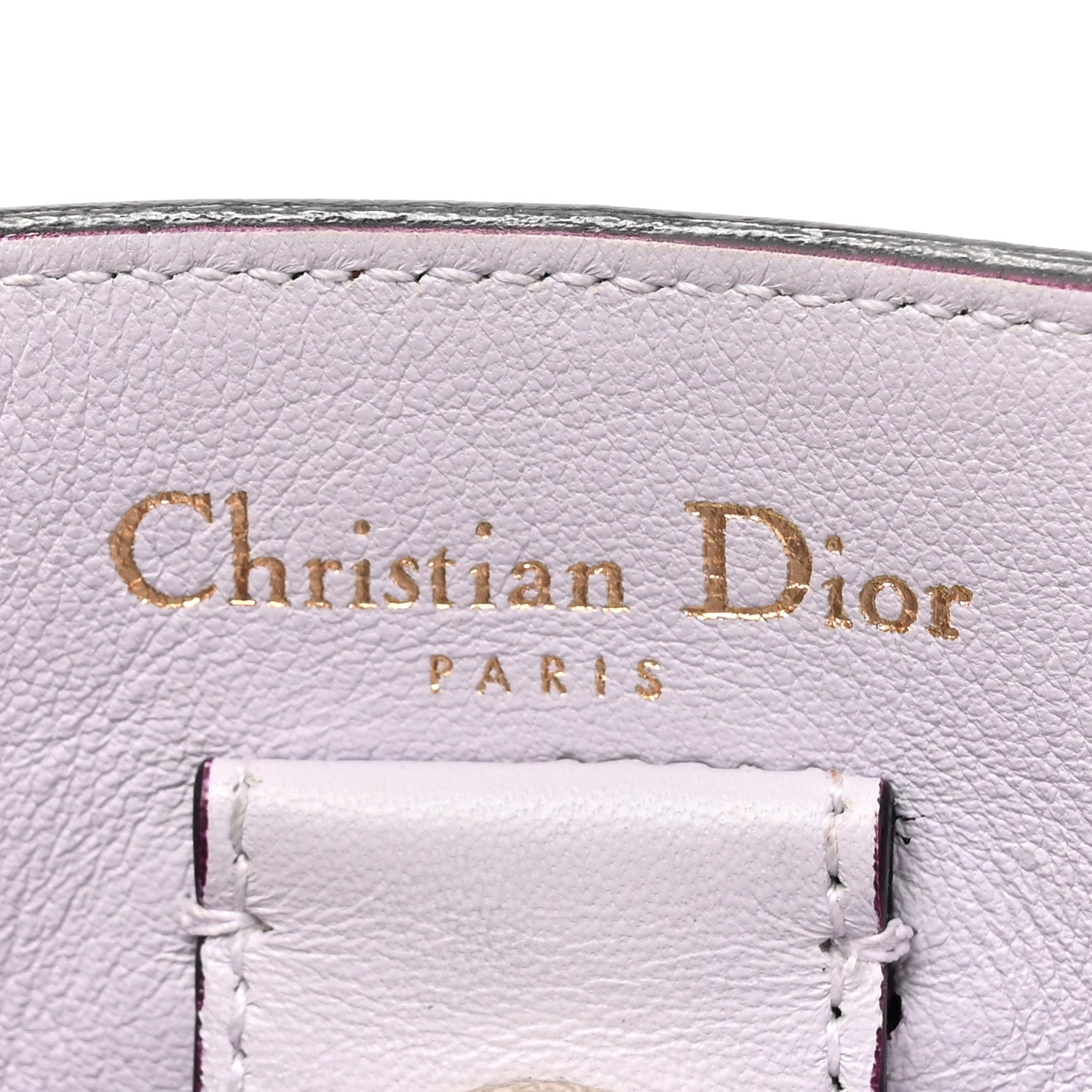 Christian Dior Bullcalf Medium Diorissimo Tote Brown Purple 8 of 17