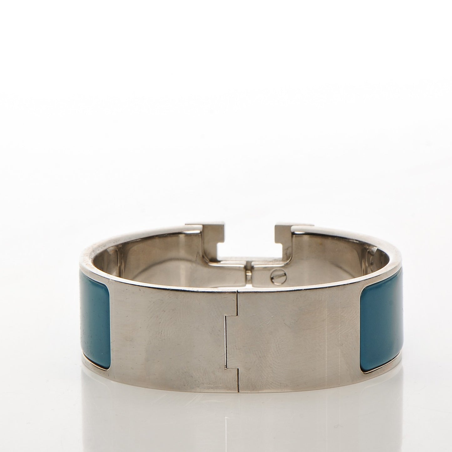 Enamel Wide Clic Clac H Bracelet PM Bleu