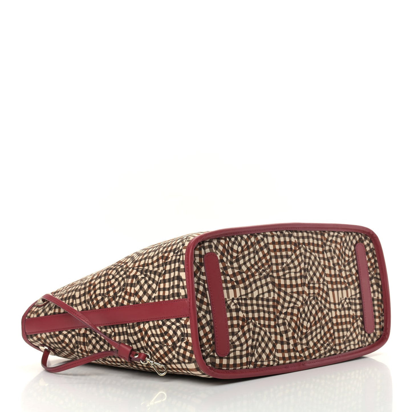 Visetos Medium Liz Reversible Shopper Tote Beige Red