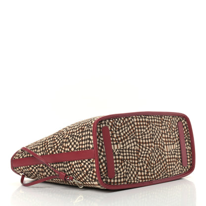 MCM Visetos Medium Liz Reversible Shopper Tote Beige Red 7 of 15