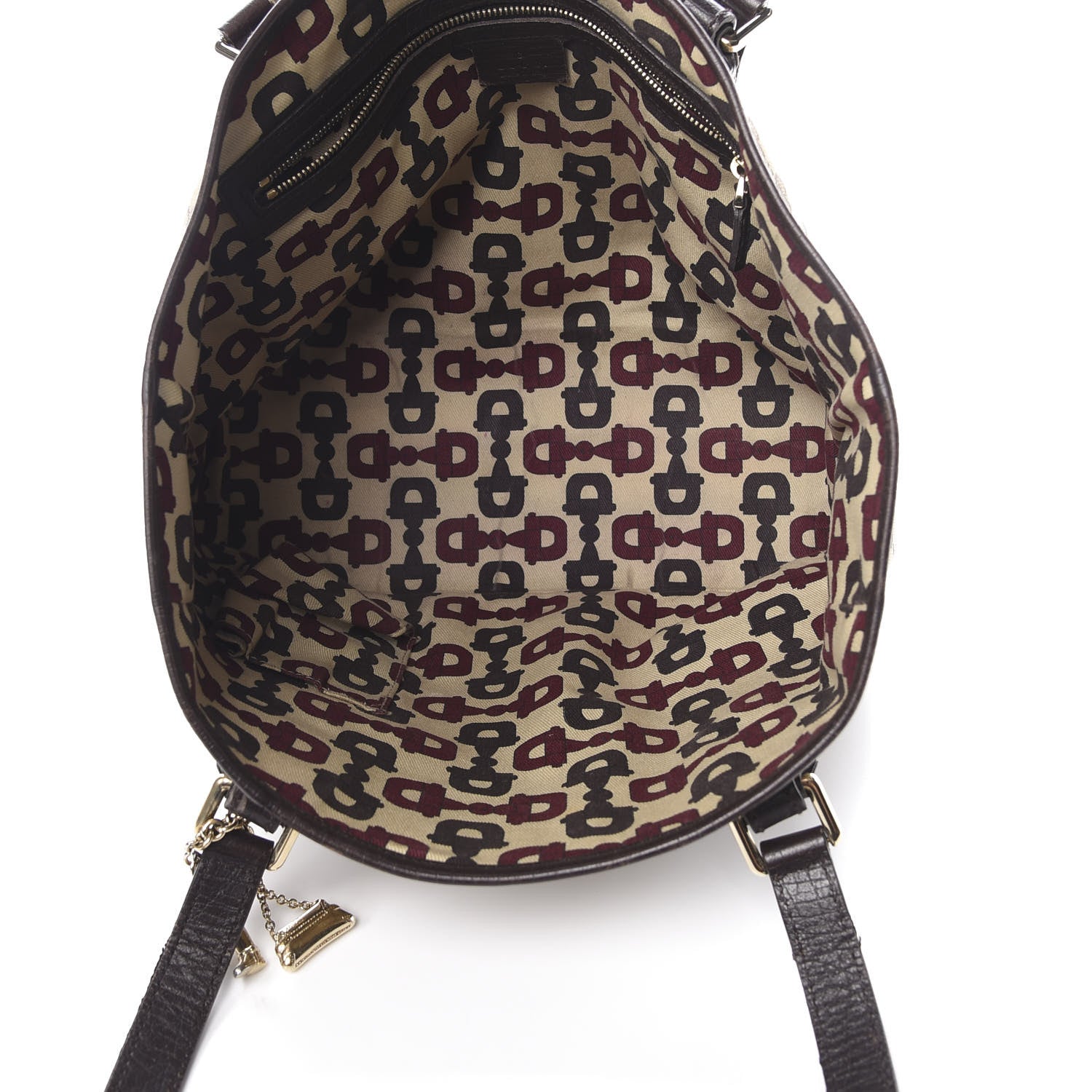 Gucci Monogram Medium Jolicoeur Tote Dark Brown 5 of 15