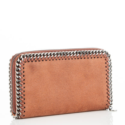 Stella McCartney Shaggy Deer Falabella Zip Around Wallet Brandy 3 of 6