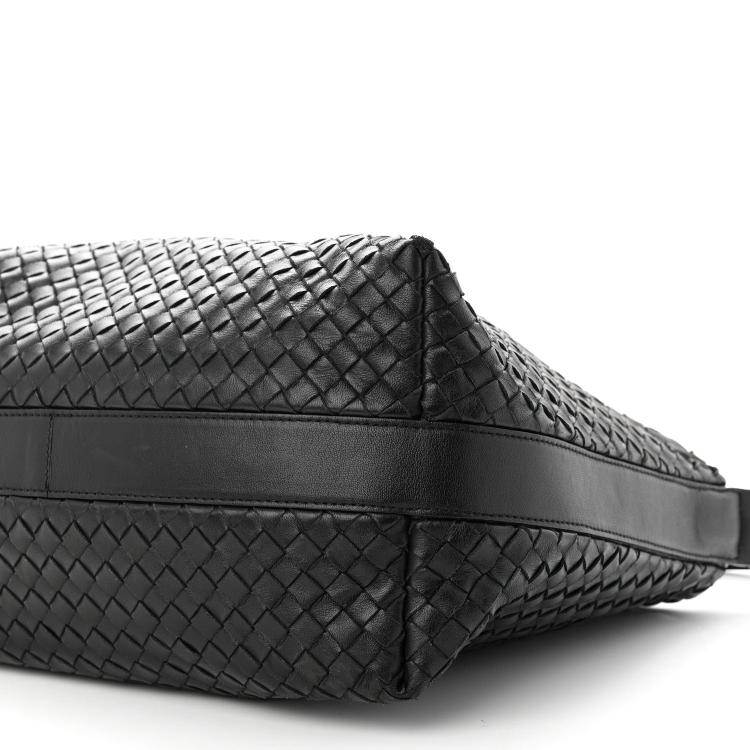 Bottega Veneta Nappa Intrecciato Shoulder Bag Black 10 of 12