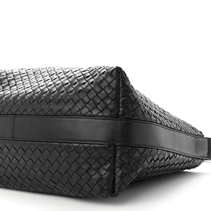 Bottega Veneta Nappa Intrecciato Shoulder Bag Black 10 of 12