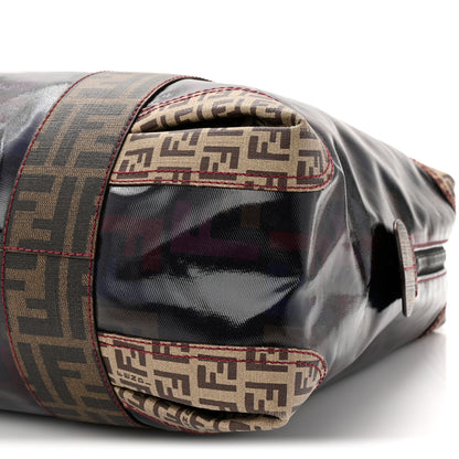 Fendi Zucca Zucchino Spalmati Large Mixed Media B Mix Tote Multicolor Tobacco 10 of 10