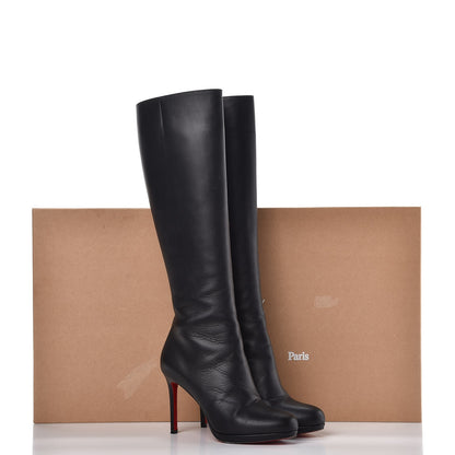 Christian Louboutin Calfskin Botalili 100 Tall Boots 37 Black 14 of 14