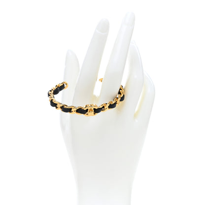 Chanel Lambskin CC Turnlock Chain Bracelet Black 2 of 5