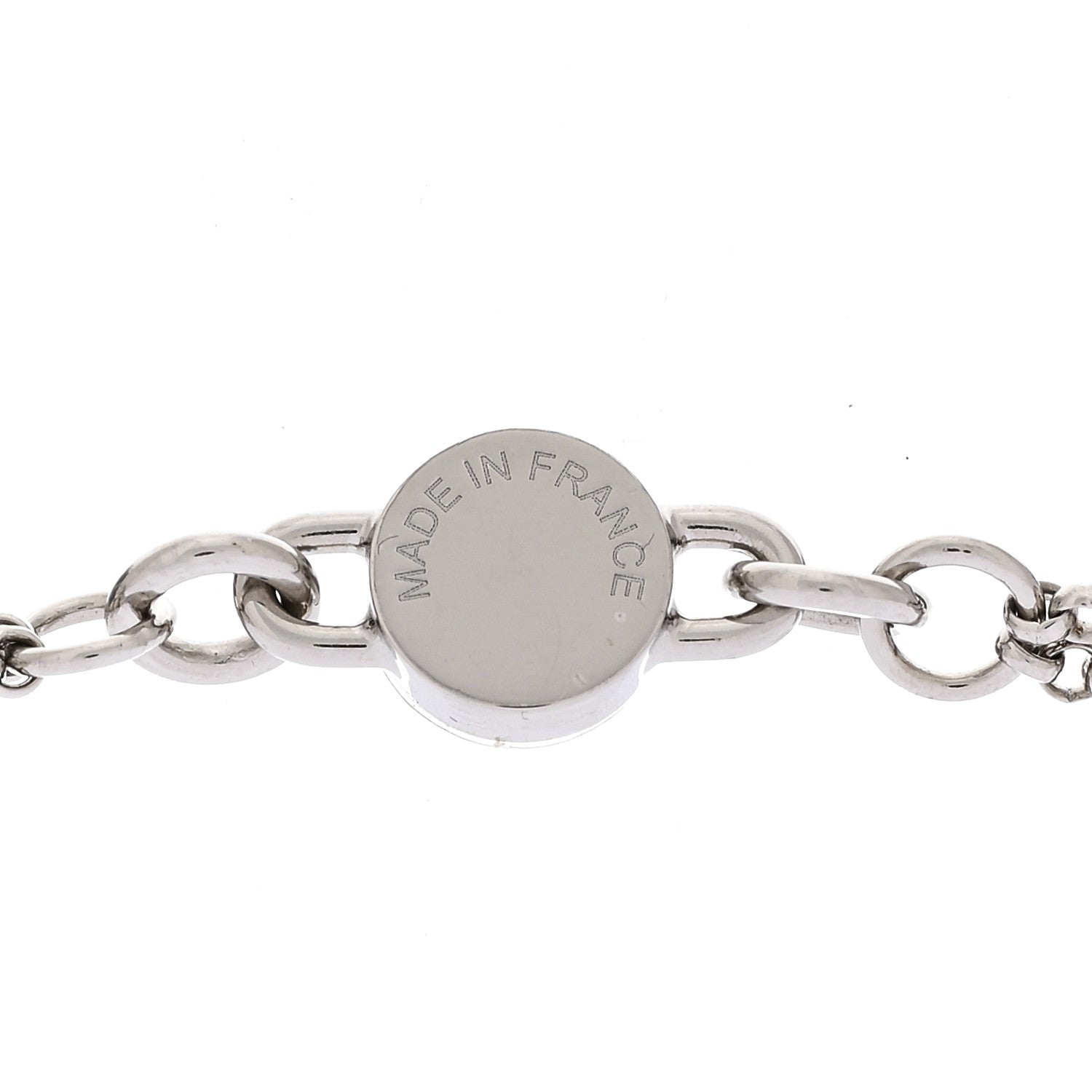 Hermes Swift Palladium Charniere Pendant Necklace Black 4 of 4