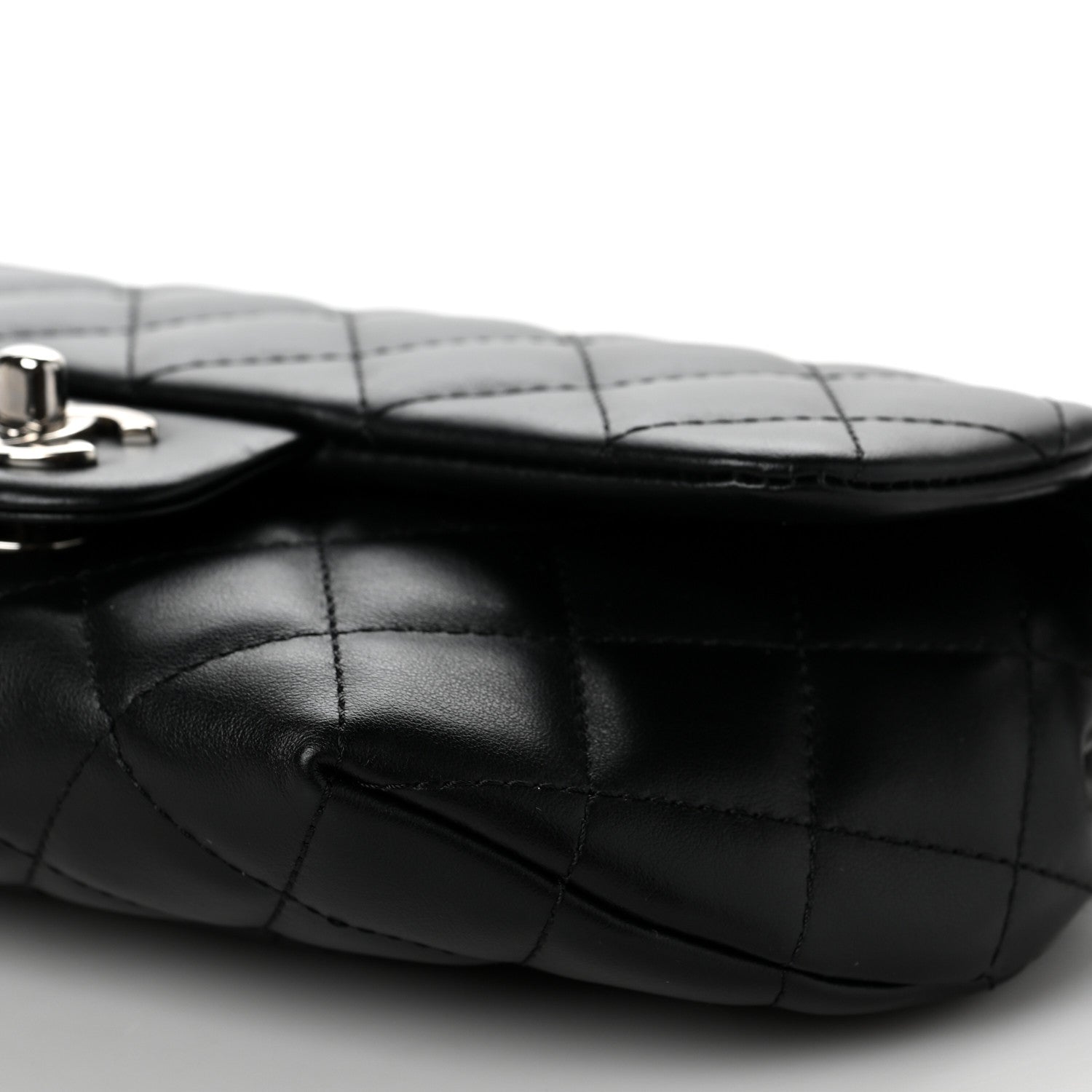 Chanel Calfskin Quilted CC Uniform Flap Belt Bag Black 8 of 9