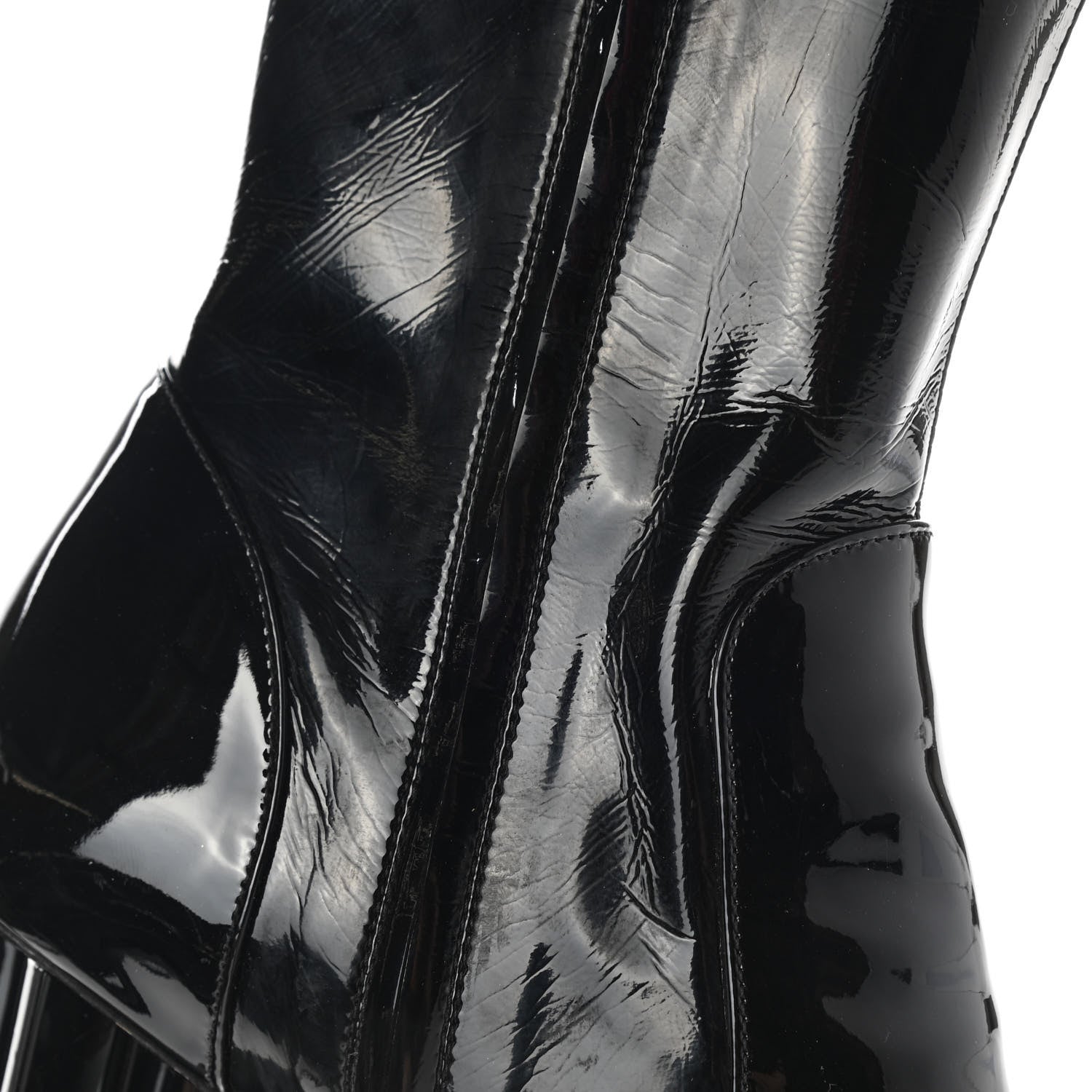 Louis Vuitton Patent Uniformes Silhouette Ankle Boots 38.5 Black 12 of 12