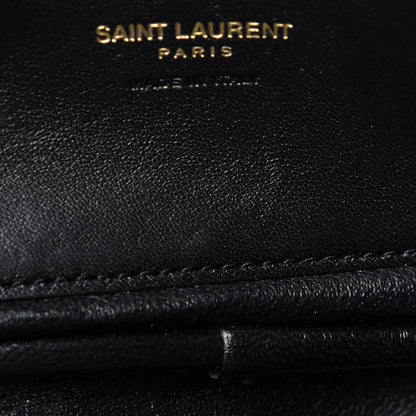 Saint Laurent Grain De Poudre Matelasse Monogram Mini Lou Camera Bag Black 6 of 11