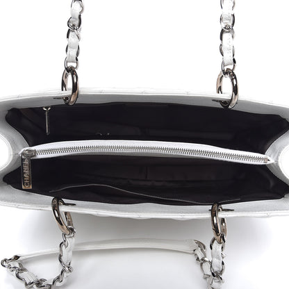 Chanel Caviar Quilted Grand Shopping Tote GST White 5 of 9