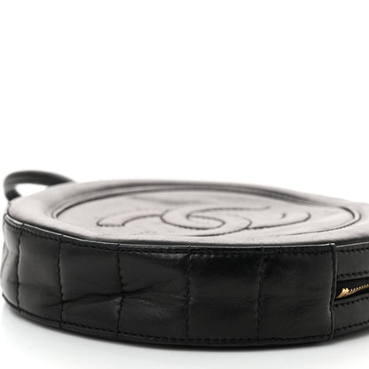 Chanel Lambskin Quilted Small CC Wristlet Black 10 of 10