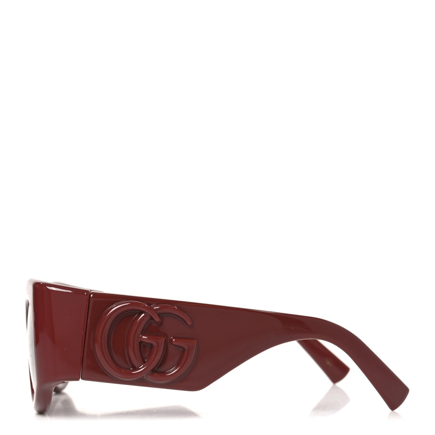 Gucci Marmont Monocolor 53mm Round Sunglasses GG1544S Burgundy Brown 3 of 7