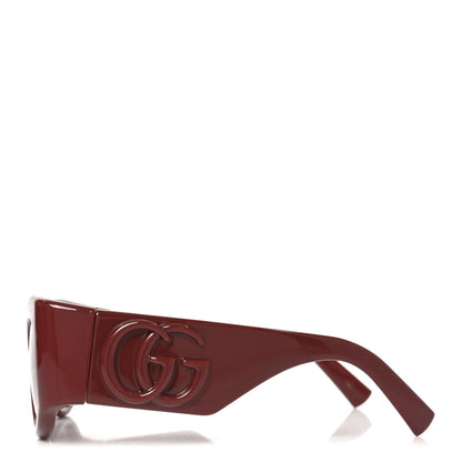 Gucci Marmont Monocolor 53mm Round Sunglasses GG1544S Burgundy Brown 3 of 7