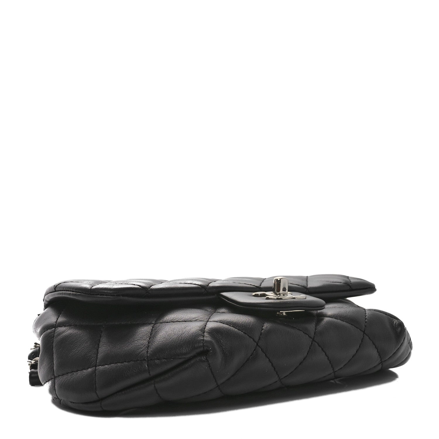 Chanel Calfskin Quilted CC Uniform Flap Belt Bag Black 4 of 10
