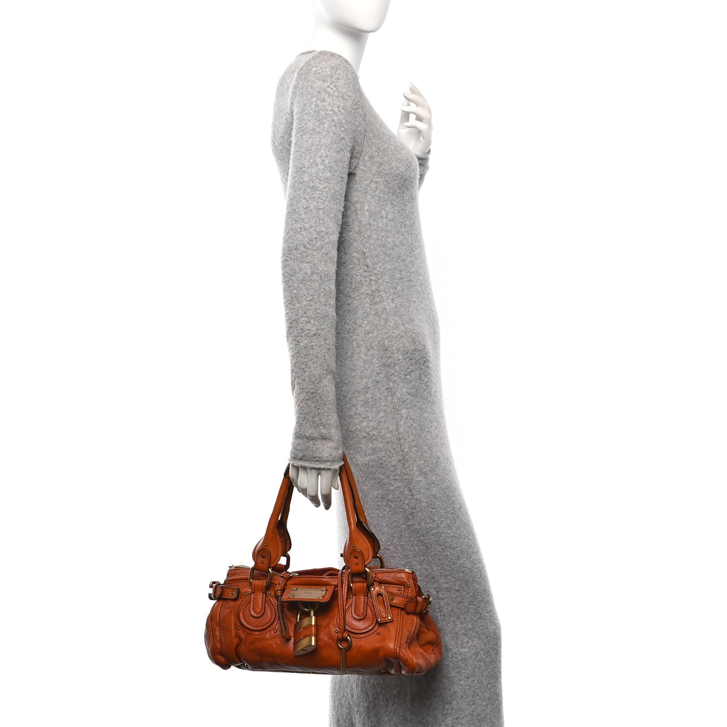 Calfskin Medium Paddington Satchel Ecureil Brown